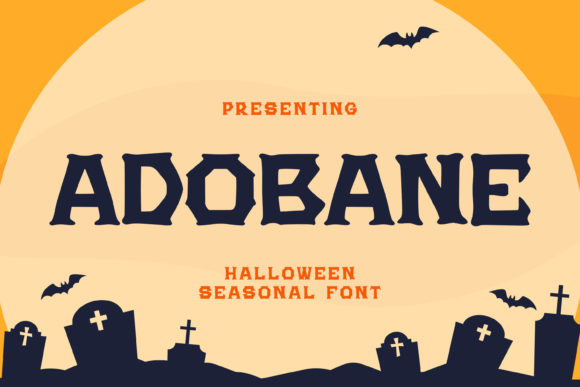 Adobane: A Spooky Display Font for Standout Branding