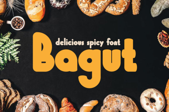 Bagut: A Fun and Thick Lettered Display Font for Crafters