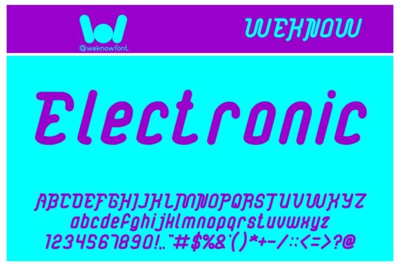 Electronic: A Versatile Display Font for Creative Branding
