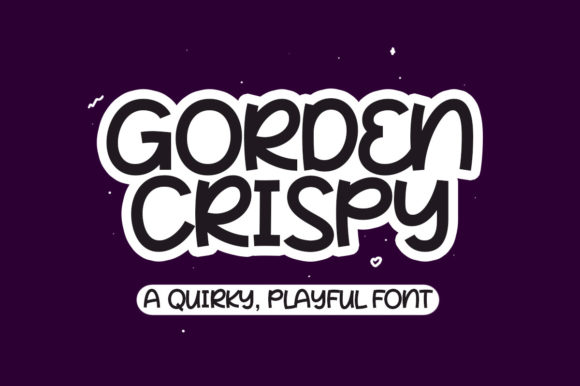 Exploring Gorden Crispy: A Quirky and Friendly Display Font