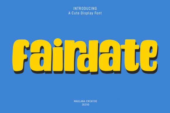 Fairdate: The Retro Display Font Your Website Needs