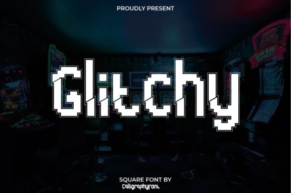 Glitchy: A Bold and Futuristic Typeface for Modern Design