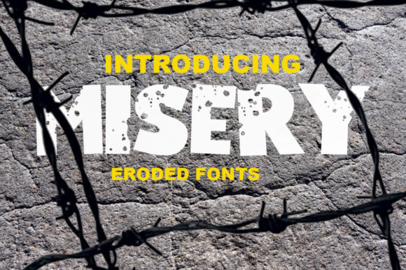 Misery: A Bold Display Font for Handmade Products