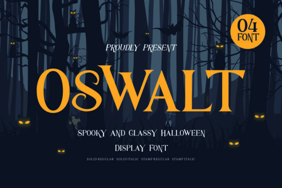 Oswalt Font: A Spooky Display Typeface for Practical Branding