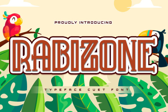 Rabizone: The Friendly Display Font for Your Creative Products