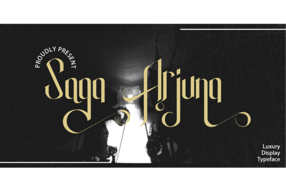 Saga Arjuna: A Bold and Classic Display Font for Editorial Design