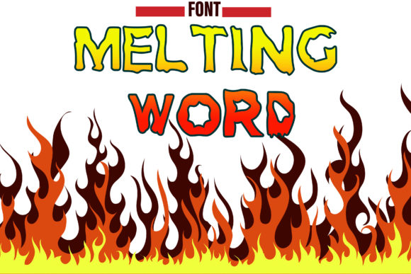 Unleash Creativity with Melting Word: A Standout Display Font