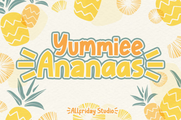Yummiee Ananaas: A Playful Display Font for Engaging Web Design